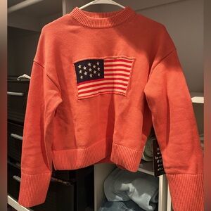 Tuckernuck x Murray’s Nantucket Red American Flag Sweater NWT